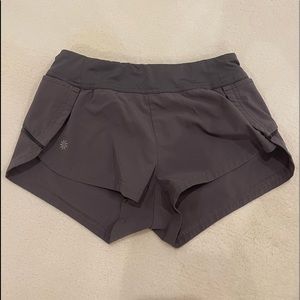 Athleta girl grey shorts size M/8-10